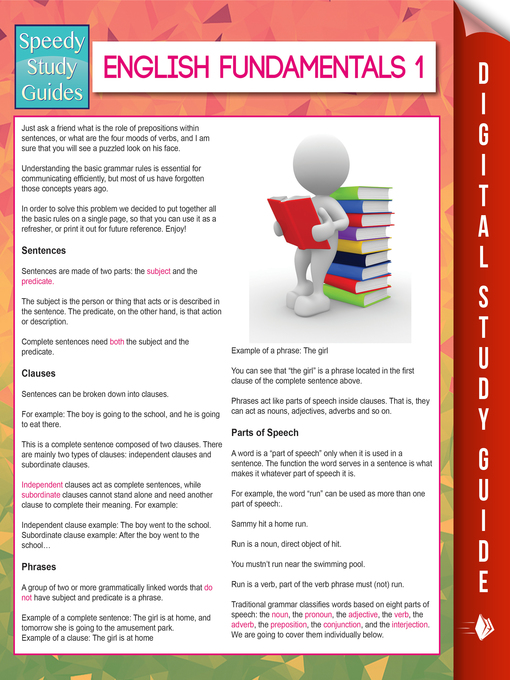 Cover image for English Fundamentals 1